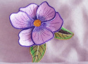 Haftowana broszka kwiat magnolii