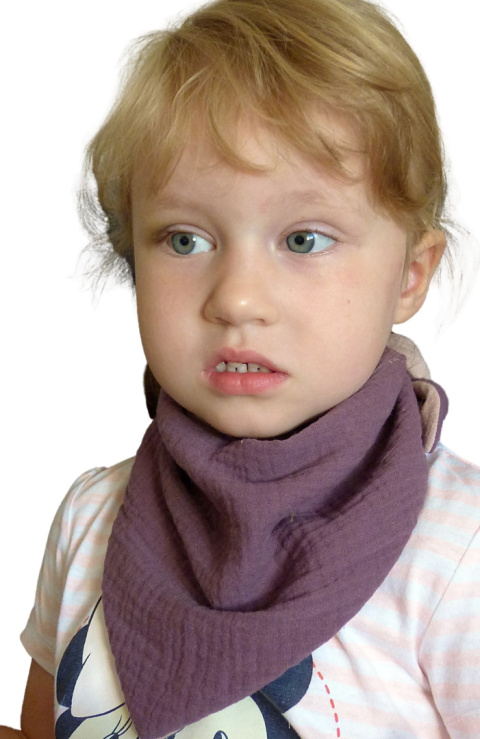 Muslinowa chustka dziecięca - miętowa