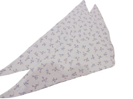 Muślinowa chustka dziecięca - szara z wzorem