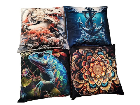 Poduszka dekoracyjna - Mandala- Poduszka dekoracyjna - Mandala-