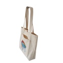 Bawełniana torba z haftem i kieszeniami