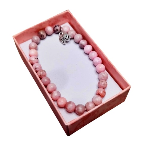 Bransoleta z różowego jaspisu - motywacja i równowaga