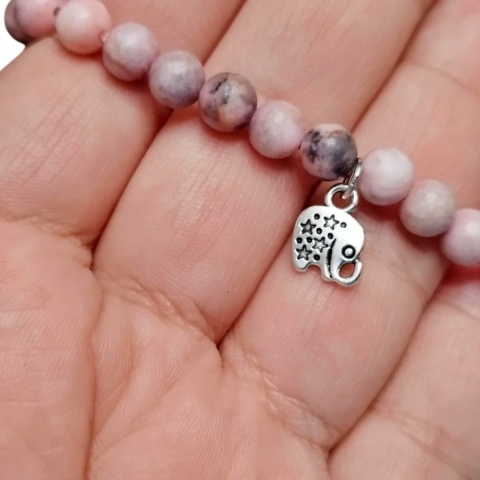 Bransoleta z różowego jaspisu - motywacja i równowaga