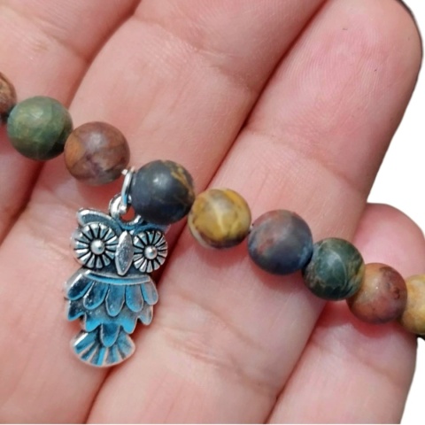 Bransoletka z jaspisu Picasso - kreatywność i ochrona