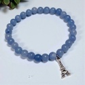Bransoletka z kamieni akwamarynu - mądrość i odwaga