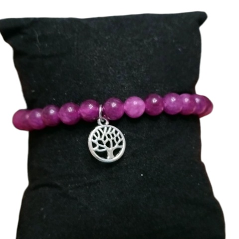 Bransoletka z kamieni lepidolitu