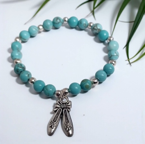 Bransoletka z kamieni turkusu