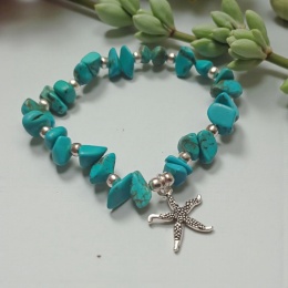 Bransoletka z kamieni turkusu