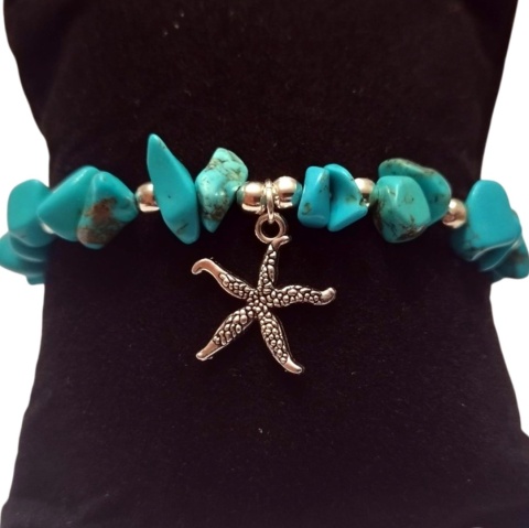 Bransoletka z kamieni turkusu