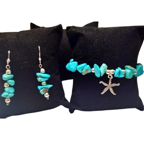 Bransoletka z kamieni turkusu