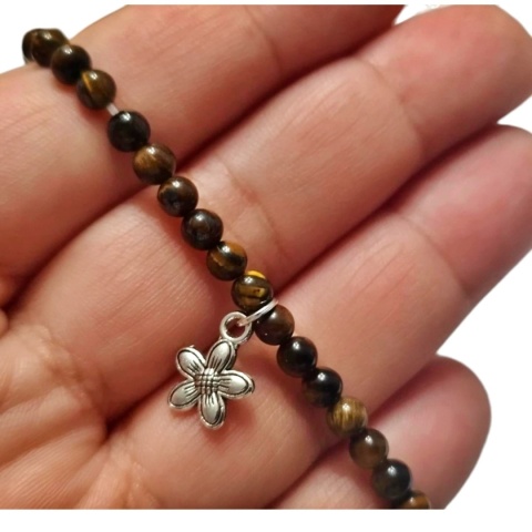 Bransoletka z kamieni tygrysiego oka - dobrobyt i szczęście