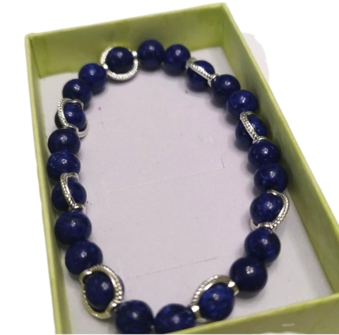 Bransoletka z "niebiańskiego" kamienia -lapis lazuli