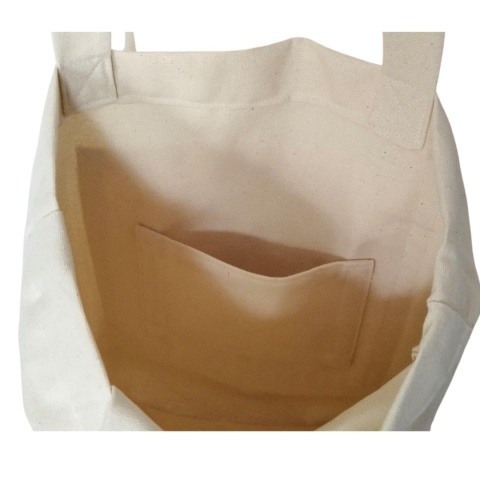 Duża bawełniana torba z haftowanymi ptakami