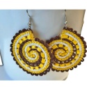 Haftowane kolczyki spiralne muszle