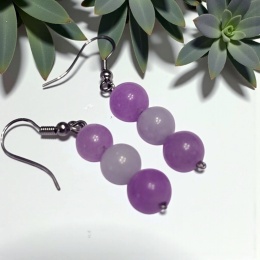 Kolczyki z kamienia morganitu