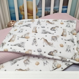 Komplet bawełnianej pościeli z wypełnieniem