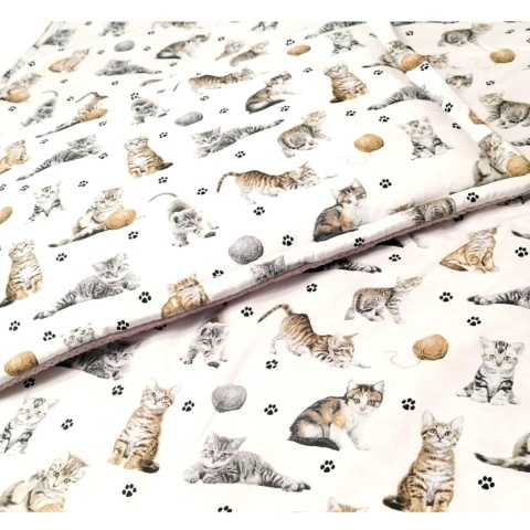 Komplet bawełnianej pościeli z wypełnieniem