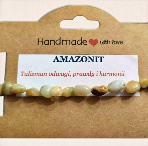 Bransoletka z amazonitem