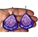 Skrzydła motyla - haftowane kolczyki