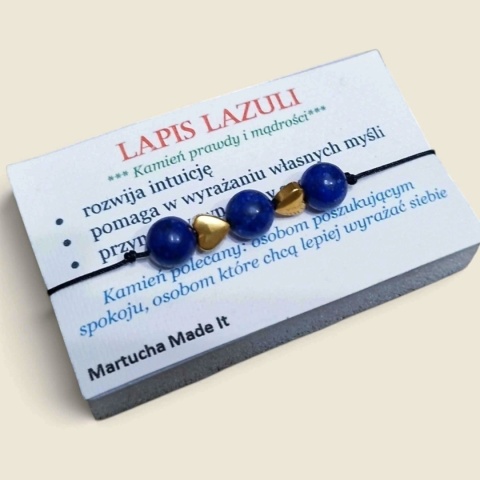 Bransoletka lapis lazuli