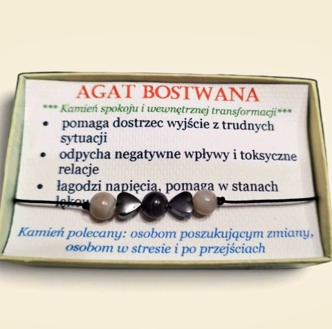 Bransoletka spokoju - agat bostwana