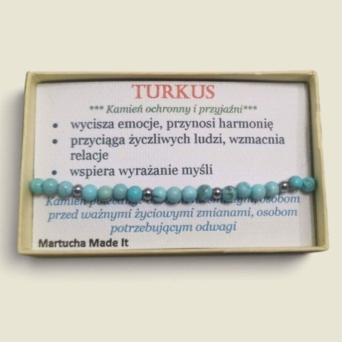 Bransoletka z turkusem