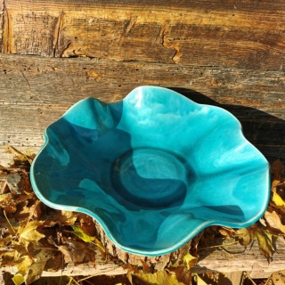 Turkusowa ceramiczna misa